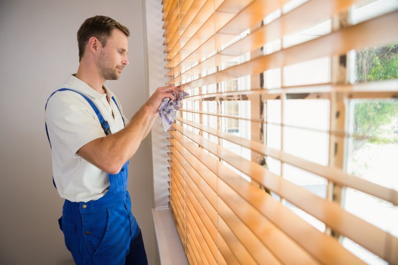 Wood Blinds Cleaning detail